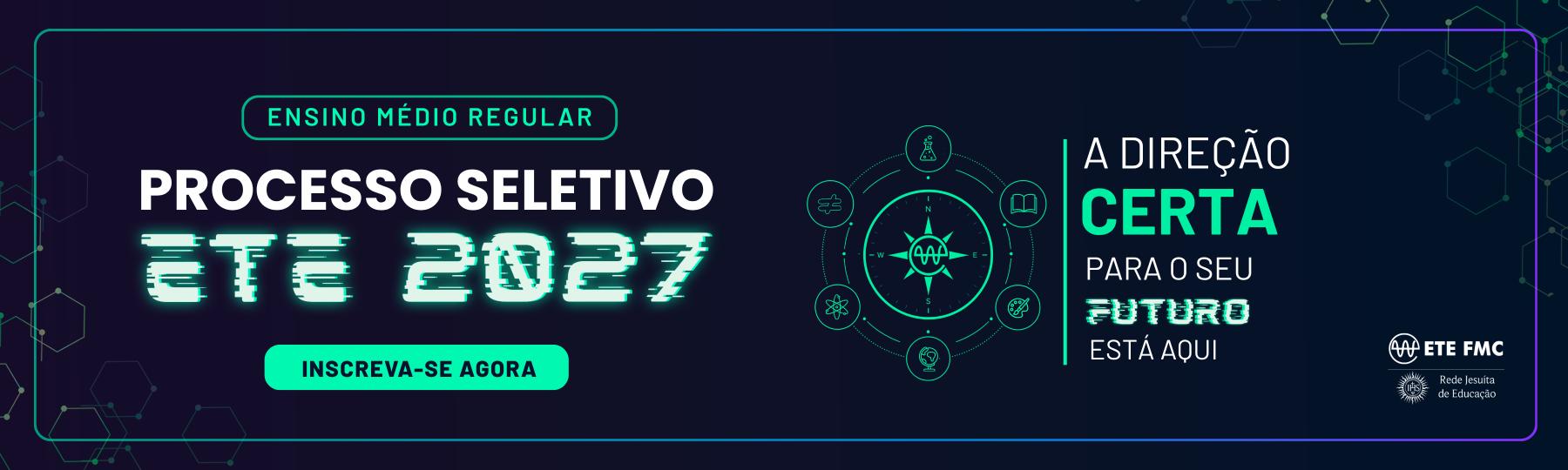 PS 2027 - Ensino Médio - Inscrições (Banner)