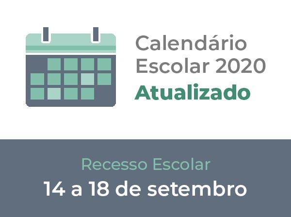 Calendário Escolar 2020 (Atualizado)
